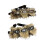 Punk damesriem van imitatieleer met studs en bontrand. 5
