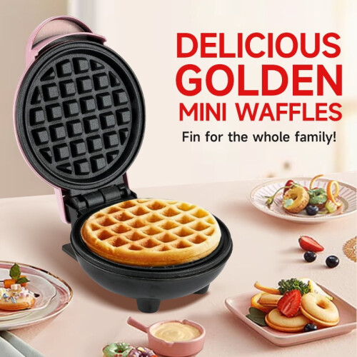 Μηχανή πρωινού Love Waffle 4 ιντσών, 16*8*12cm, γρήγορη θέρμανση, αντικολλητική επίστρωση,