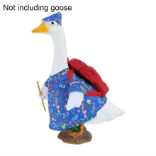 Ensemble charmant de tenue de rentrée scolaire pour statue d'oie, vêtements pour statue d'oie de 58 cm, décoration festive pour patio et jardin
