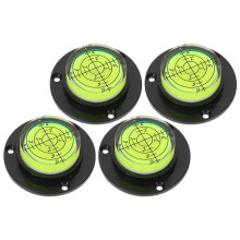 4Pcs Circular Bubble Level Multi Color High for Construction and Interior Setup