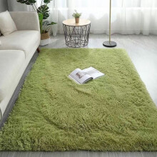 Liquidation ! Tapis d'extérieur/d'entrée en microfibre, lavable en machine, tapis gris duveteux à poils longs pour chambre, dortoir et salon –