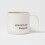 Witte stenen mok van 440 ml 1