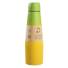 Bouteille d'eau réutilisable écologique sans BPA avec bouchon étanche, 500 ml, durable et légère pour une utilisation quotidienne