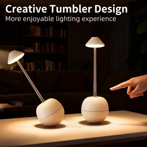 Lampada da scrivania a LED con telecomando, altezza e luminosità regolabili. 1