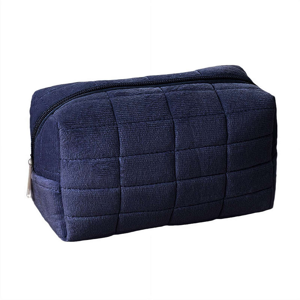 1 Pcs Pencil Case, Plush Makeup Bag, Cute Pencil Stationery Pouch with Zipper, Travel Cosmetic Toiletry Storage Bag Organizer