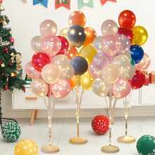 Lot de 2 boules gonflables de Noël : avec guirlande lumineuse et kit de support – Décorations de table pour mariages/anniversaires, décorations