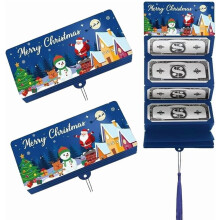 Christmas Cash Gift Envelope 2026, 6 or 10-Slot DIY Surprise Money Holder for Xmas Party Gifts to Family, Friends, Men & Women
