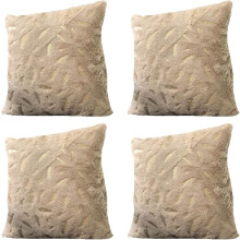 Nanahuang Throw Pillows Set of 4,Bohemian Farmhouse Home Decoration for Living Room Sofa, Car Decoration 18x18Inch (White)