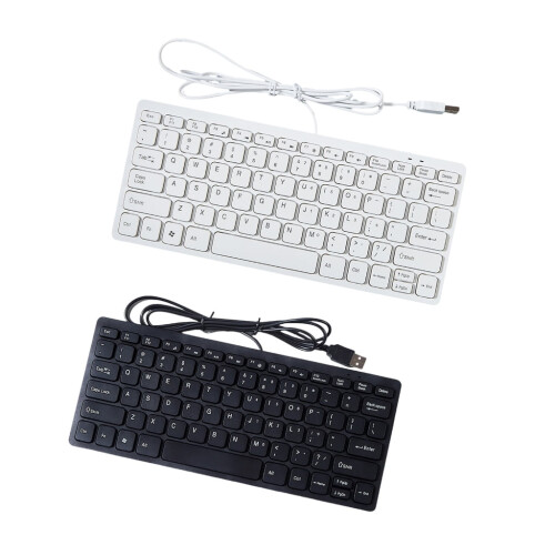 Λεπτά μίνι πληκτρολόγια με καλώδιο USB, εργονομικά 78 πλήκτρα για επαγγελματικό 2