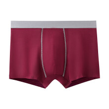 Pánské boxerky JMKQLZ, bavlněné, běžné boxerky, pohodlné, s pasem, vínové, velikost 6XL