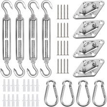 Kit de herrajes para toldo de sombra – Acero inoxidable 304,