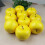 8 db sárga műalma 8x7,5 cm 4