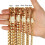 Collana in acciaio inossidabile, larghezza 6-10 mm, lunghezza 20-81 cm 2