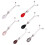 Φορητό κλιπ σύσφιξης μέσης με κρυστάλλινη καρφίτσα κασκόλ Y από κράμα, πρακτικό 4