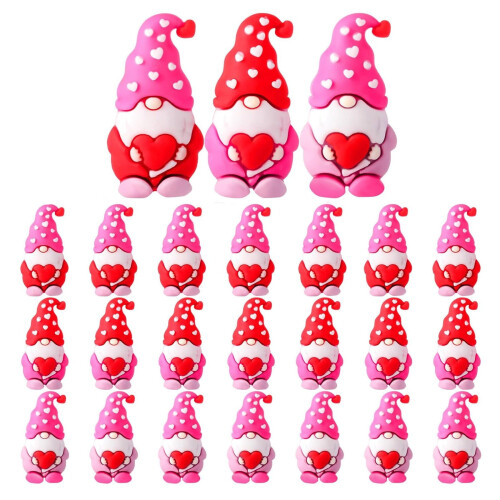 Valentijn mini hartvormige kabouterbeeldjes (25 stuks) 2
