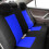Butterfly Pattern Polyester Car Seat Covers Mint Blue 4-Pack 3