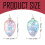 Hand Blown Glass Easter Egg Ornaments 2PCS 3