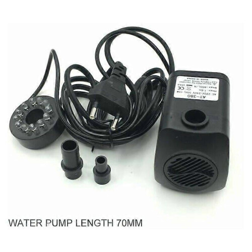 Αντλία σιντριβανιού 15W 800L/H με 12 φώτα LED 1
