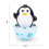 Chocalho para bebê em formato de pinguim e galinha 7