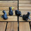 Ensemble de 4 boutons de meuble en fer forgé en forme de chat 5