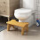 Tabouret de toilette en bois – Antidérapant et compact 5