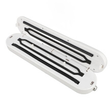 Macchina sigillatrice sottovuoto in ABS bianco, compatta 25x17 cm