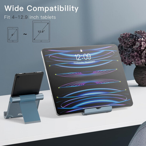 Ρυθμιζόμενη πτυσσόμενη βάση tablet για iPad/iPad Pro/Air/Mini, Galaxy Tab A8/A7Lite/S8/S7, Kindle, τηλέφωνα 1