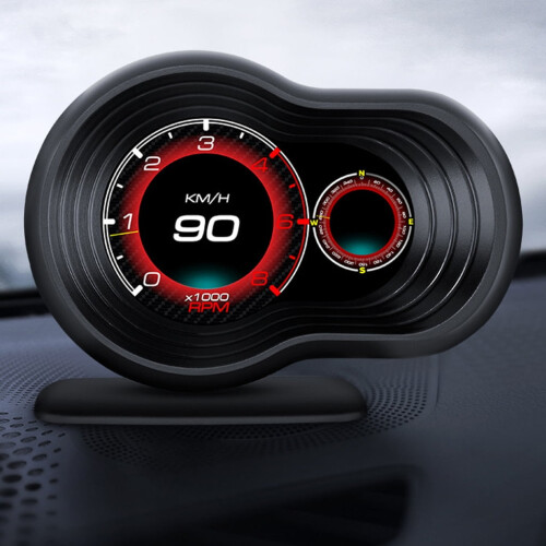 Πολυλειτουργική οθόνη LCD HUD με οθόνη LCD αυτοκινήτου για μεγάλα ταξίδια 1