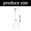 Supports de barre de douche en acier inoxydable (2 pièces) 5