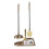 Συνδυασμός βουρτσών λεκάνης και εμβόλου τουαλέτας για καθαρισμό μπάνιου, καφές, 2 2