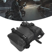 Universal wasserdichte Motorrad-Unfallbügel Seitenkoffer schwarz PVC