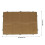 Khaki Patch Display Board with Loop Surface Nylon Wall Organizer M 2