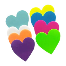 Fluoreszierende farbige PET-Klebenotizen, 20 Blatt/Block,-Liebe
