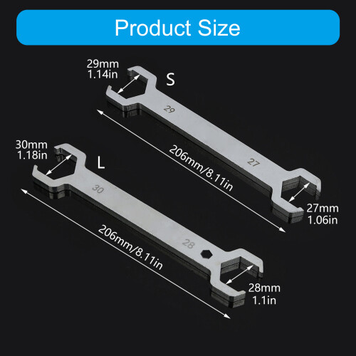 Double Open End Wrench for Underfloor Heating-27 and 29mm 2