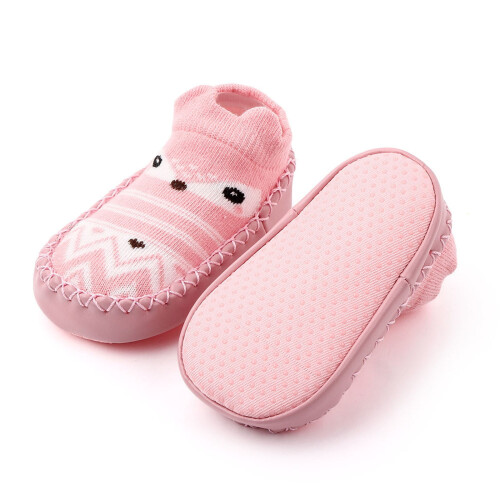 Weiche, gestrickte Babysocken, rosa, Größe 14 2