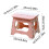 Folding Step Stool Compact Plastic Foldable Step Stool Holds Up to380 lbs,12 inches, 30cm，Anti Slip 3