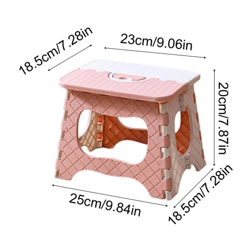 Folding Step Stool Compact Plastic Foldable Step Stool Holds Up to380 lbs,12 inches, 30cm，Anti Slip 2