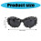Γυαλιά ηλίου Punk Rivet Frame με σκελετό Novelty Frame, Δημοφιλή γυαλιά ηλίου Hiphop Dance για 2