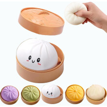 Giant Dumpling Squishy, 4/6/10 Inch Jumbo Dumpling Stress Ball, Soft Squeeze Decompression Dough, Anxiety Relief Fidget, Adult Fidget Tool