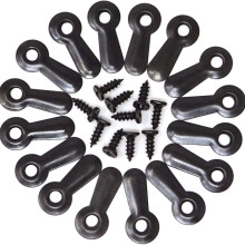 300 Pcs Black Metal Picture Frame Turn Button Fasteners with 300 Screws – Compatible with Standard Frames