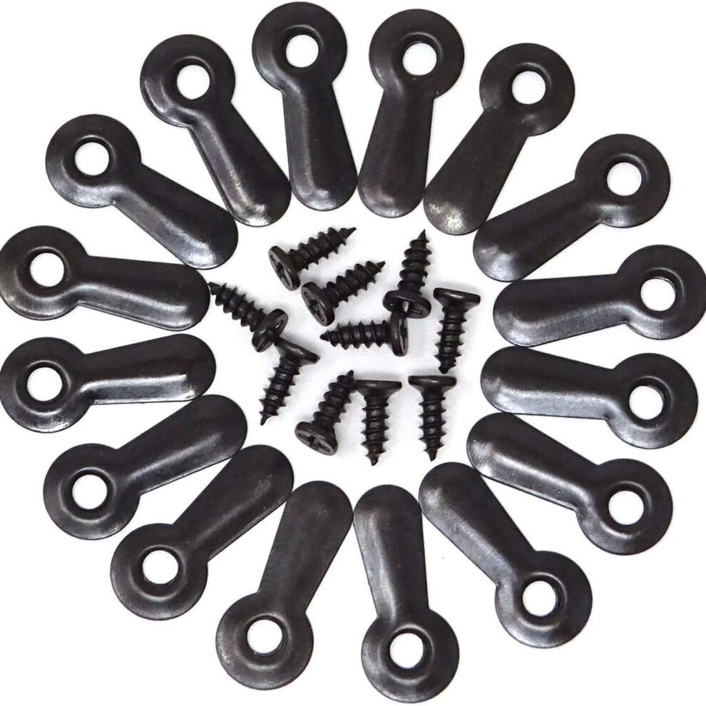 300 Pcs Black Metal Picture Frame Turn Button Fasteners With 300 Screws Â Compatible With Standard Frames 9329345223273