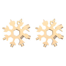 2Pcs 18-in-1 Snowflake Multi Tool (2.4"), Christmas/Birthday Gifts for Men, Dad, Husband, Grandpa – Compatible with White Elephant & Cool Gadgets