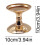 Gold Vintage Iron Candle Holder 10 cm 3