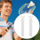 Inele de badminton, 100 buc. nailon transparent 3