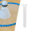 Inele de badminton, 100 buc. nailon transparent 4