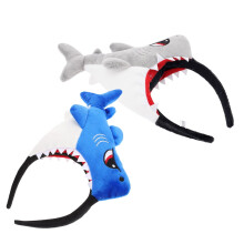 2Pcs Soft Shark Shaped Headband Versatile Ocean Costume and Festival Hair Hoop