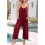 Dames casual jumpsuits rood S 3