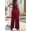 Dames casual jumpsuits rood S 4