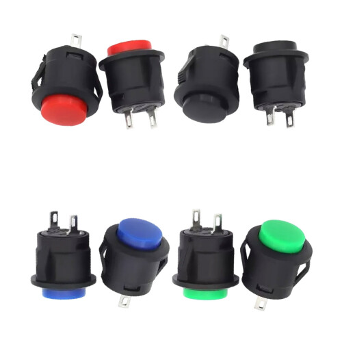 Interruttore a pressione rotondo da 16 mm, 5 o 20 pezzi 1