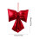 Beige Christmas Bow Ornament – Polyester, 1 Pack 3